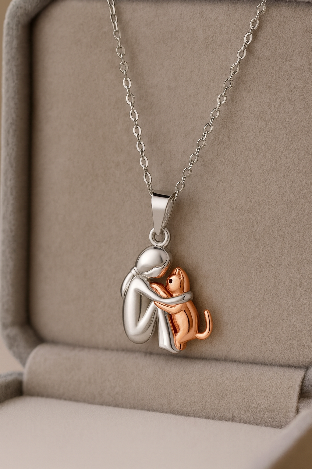 Elin™ | Halsband med kattanhängare