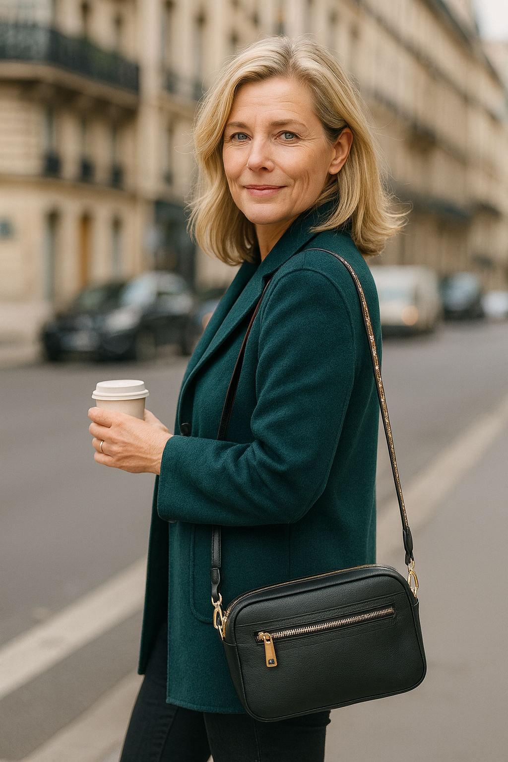 Elin™ - Elegant Läderaxelväska