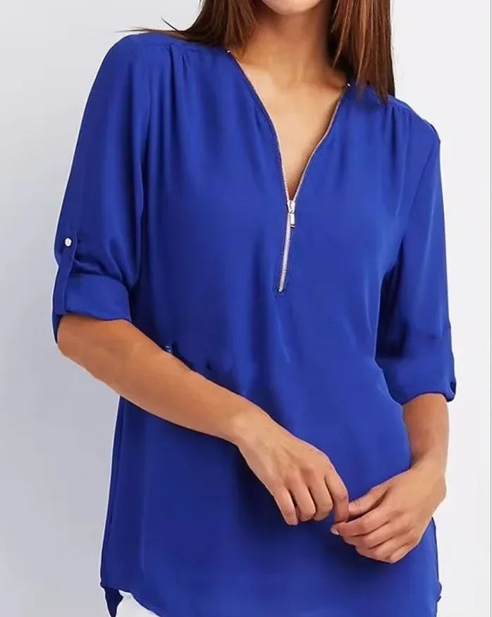 Elin | Ronja – Elegant topp med dragkedja