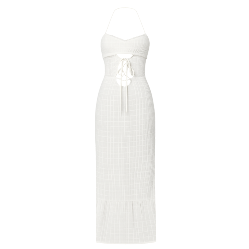 Elin™ | Vit Sommarklänning