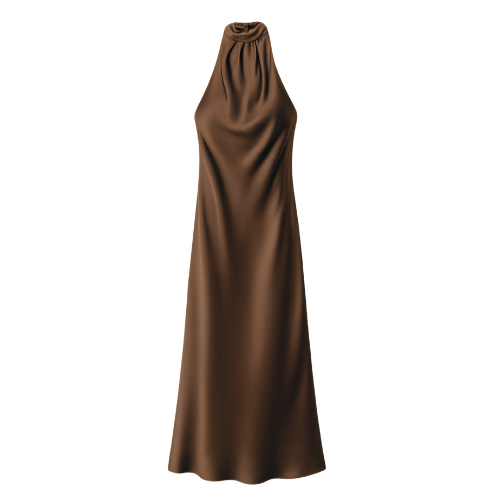 Elin™ | Choklad Klänning