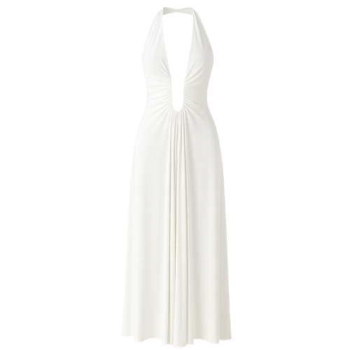 Elin™ - Elegant Vit Klänning