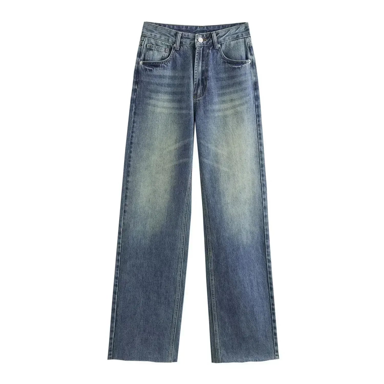 Elin™ | Tvättad Jeans