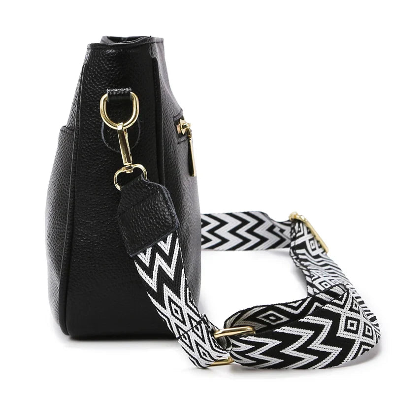 Monica | Finsydd Läder Axelväska