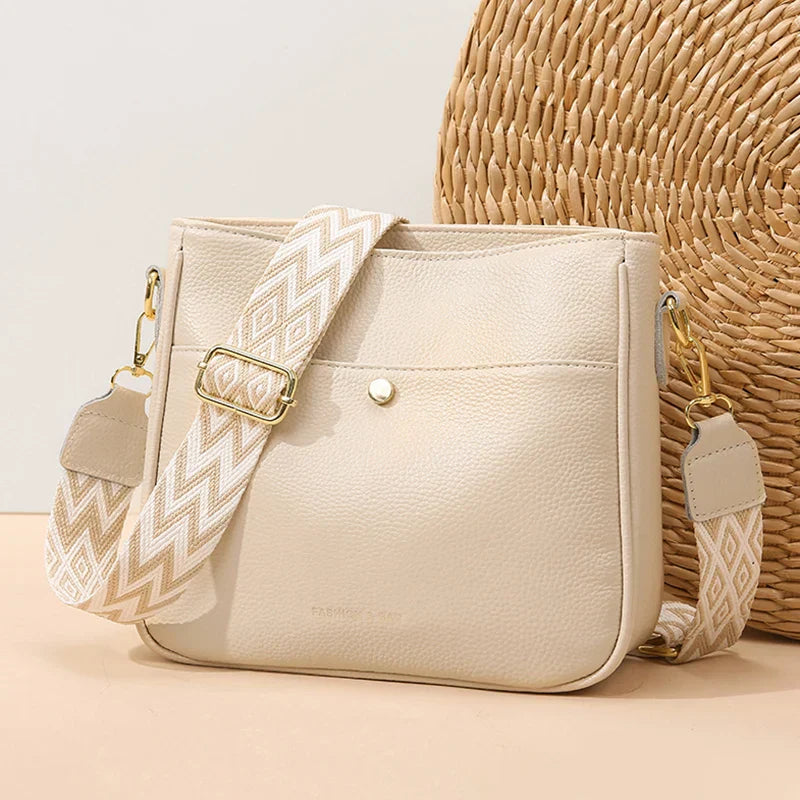 Monica | Finsydd Läder Axelväska