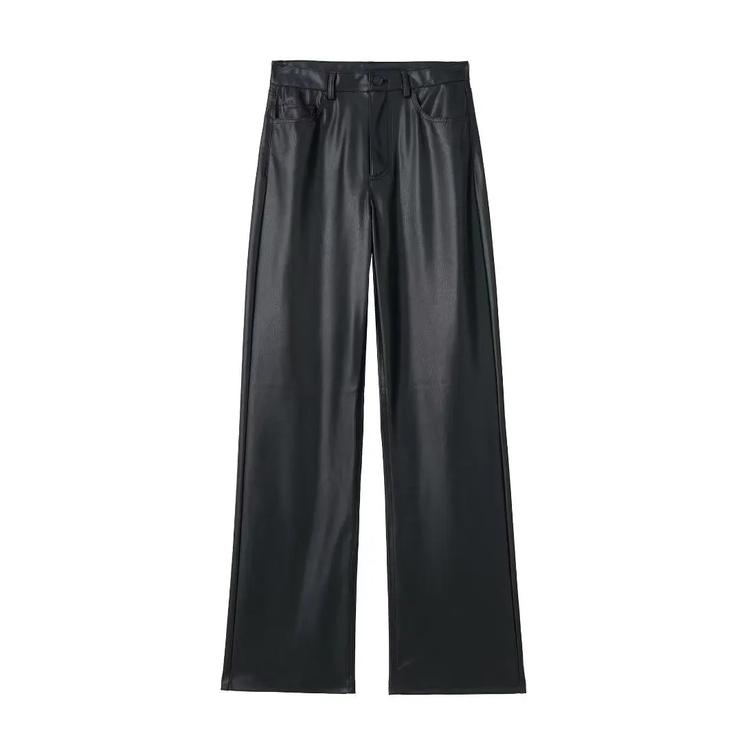 Elin™ | Svart Skinnbyxa
